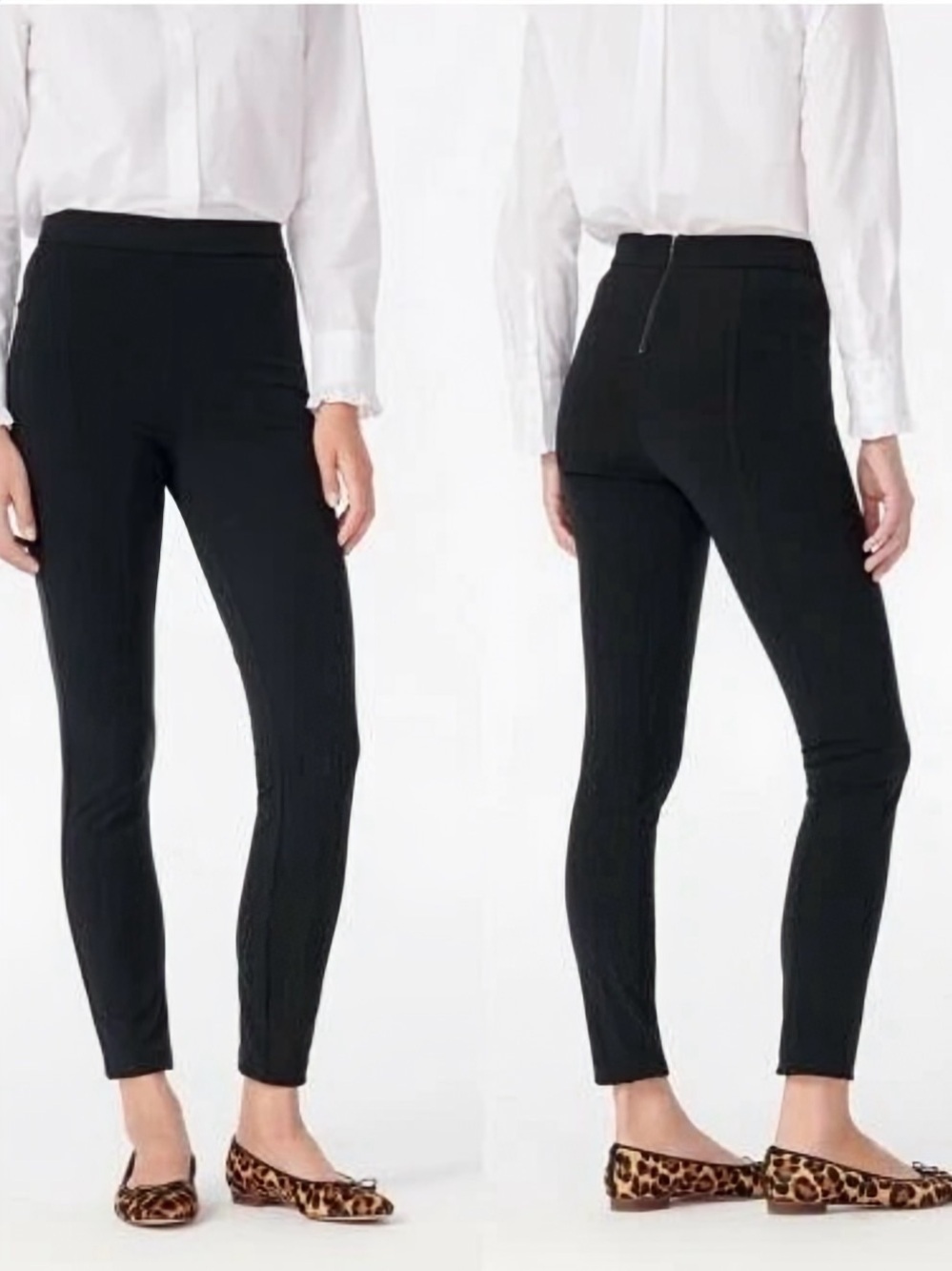 NWT J. Crew ‘New Pixie Pant in Smooth-Stretch Twill’ in Black Size XXS